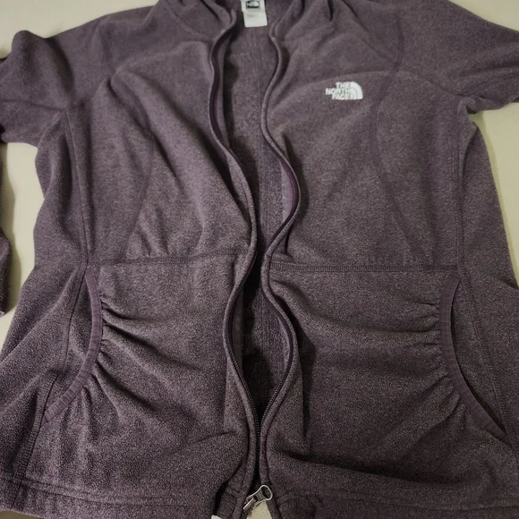 Northface Purple Fleece Zip Up XL - Picture 7 of 7
